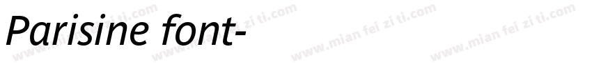 Parisine font字体转换